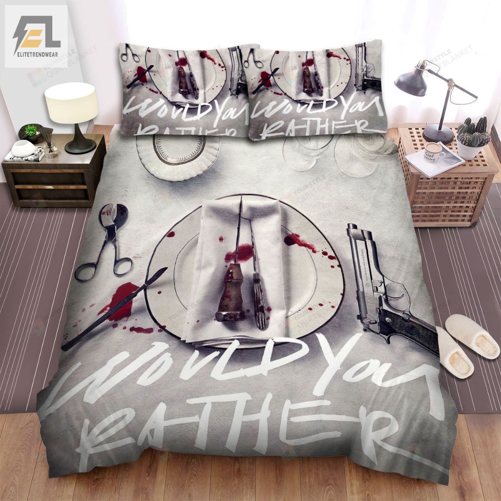 Would You Rather Movie Poster V Photo Bed Sheets Spread Comforter Duvet Cover Bedding Sets 
