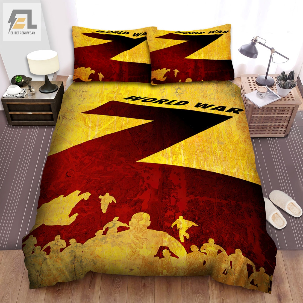 World War Z Movie Poster Bed Sheets Spread Comforter Duvet Cover Bedding Sets Ver 6 