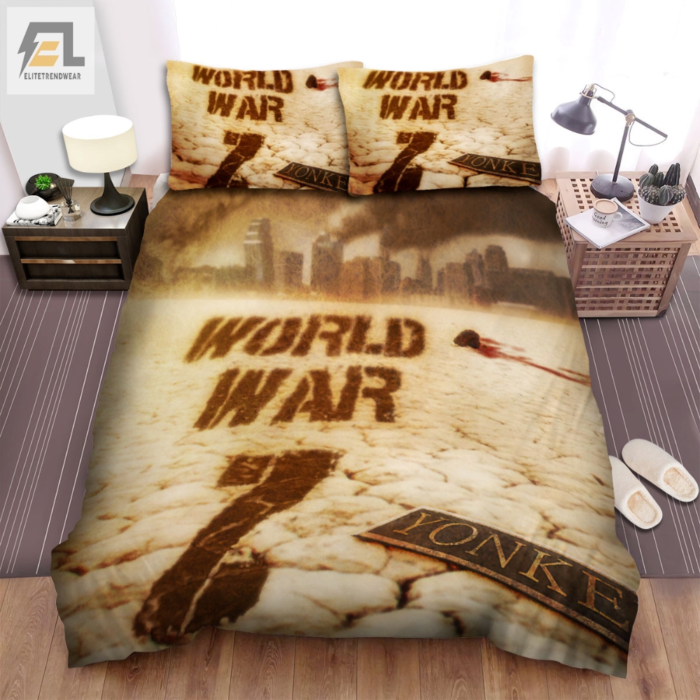 World War Z Movie Poster Bed Sheets Spread Comforter Duvet Cover Bedding Sets Ver 5 