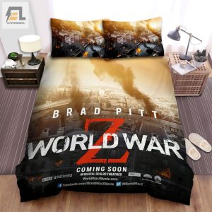 World War Z Movie Poster Bed Sheets Spread Comforter Duvet Cover Bedding Sets Ver 2 elitetrendwear 1 1