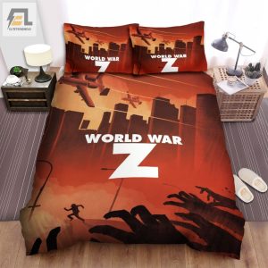 World War Z Movie Art Bed Sheets Spread Comforter Duvet Cover Bedding Sets Ver 7 elitetrendwear 1 1