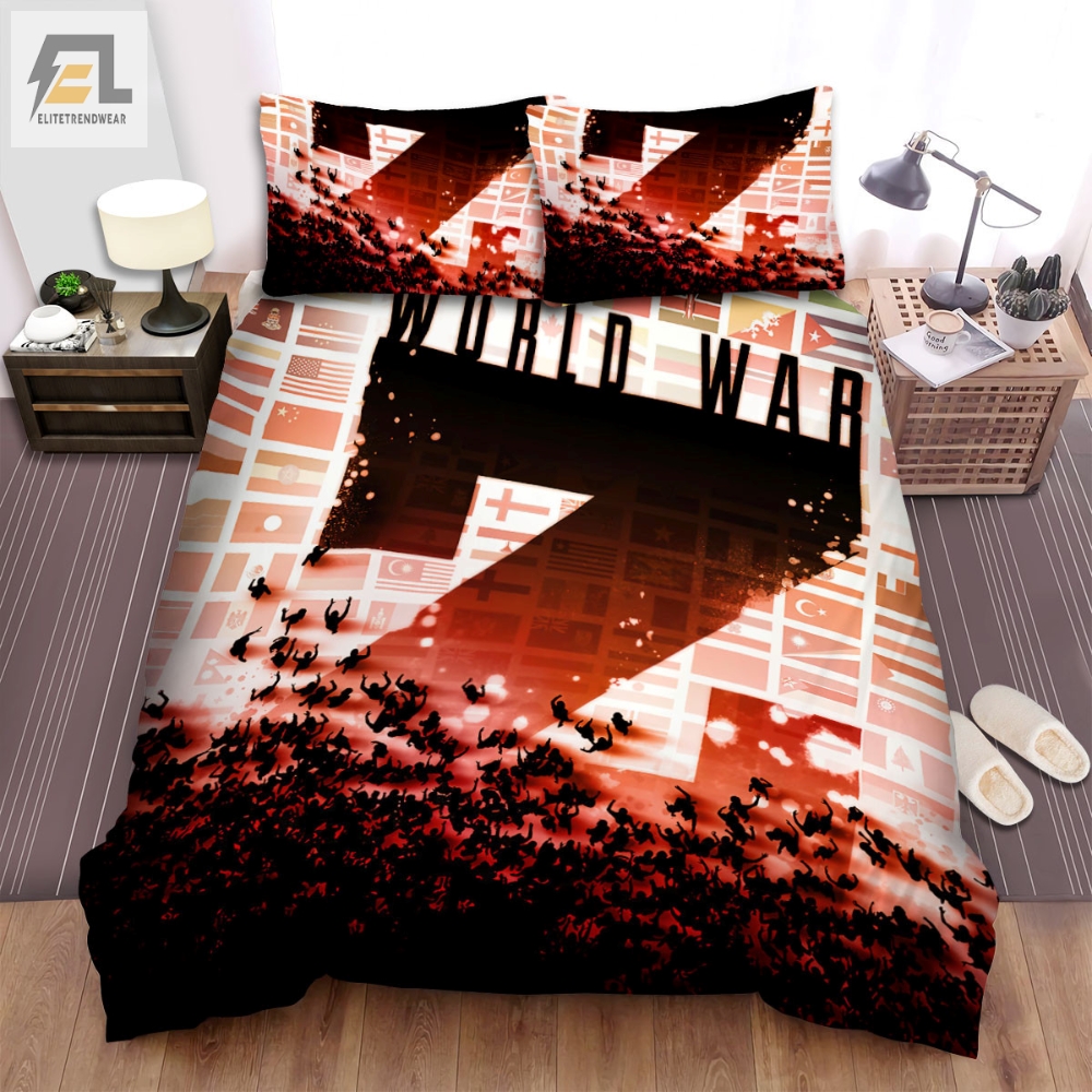 World War Z Movie Art Bed Sheets Spread Comforter Duvet Cover Bedding Sets Ver 4 