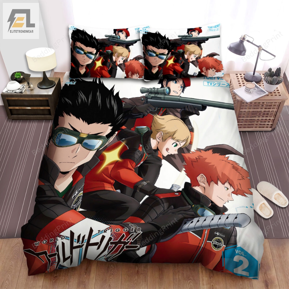 World Trigger Ikoma Squad Poster Bed Sheets Spread Duvet Cover Bedding Sets 