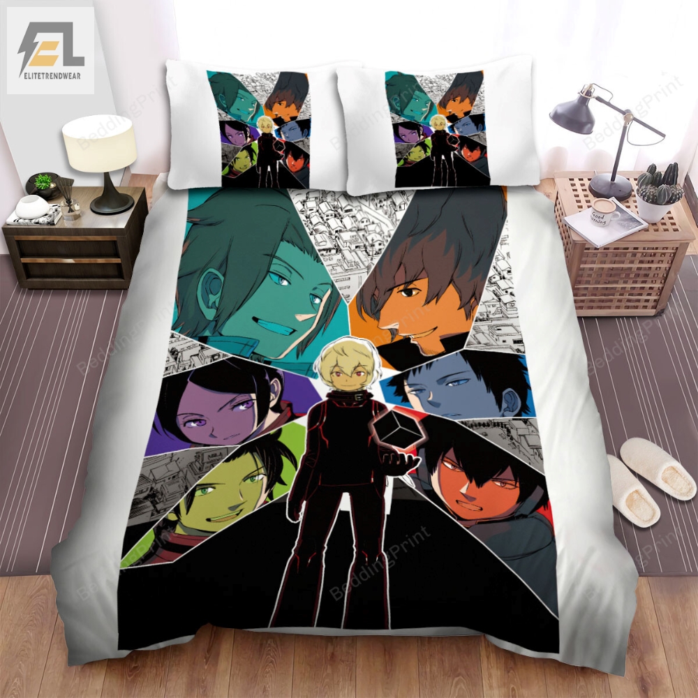 World Trigger Main Characters Poster Bed Sheets Spread Duvet Cover Bedding Sets 