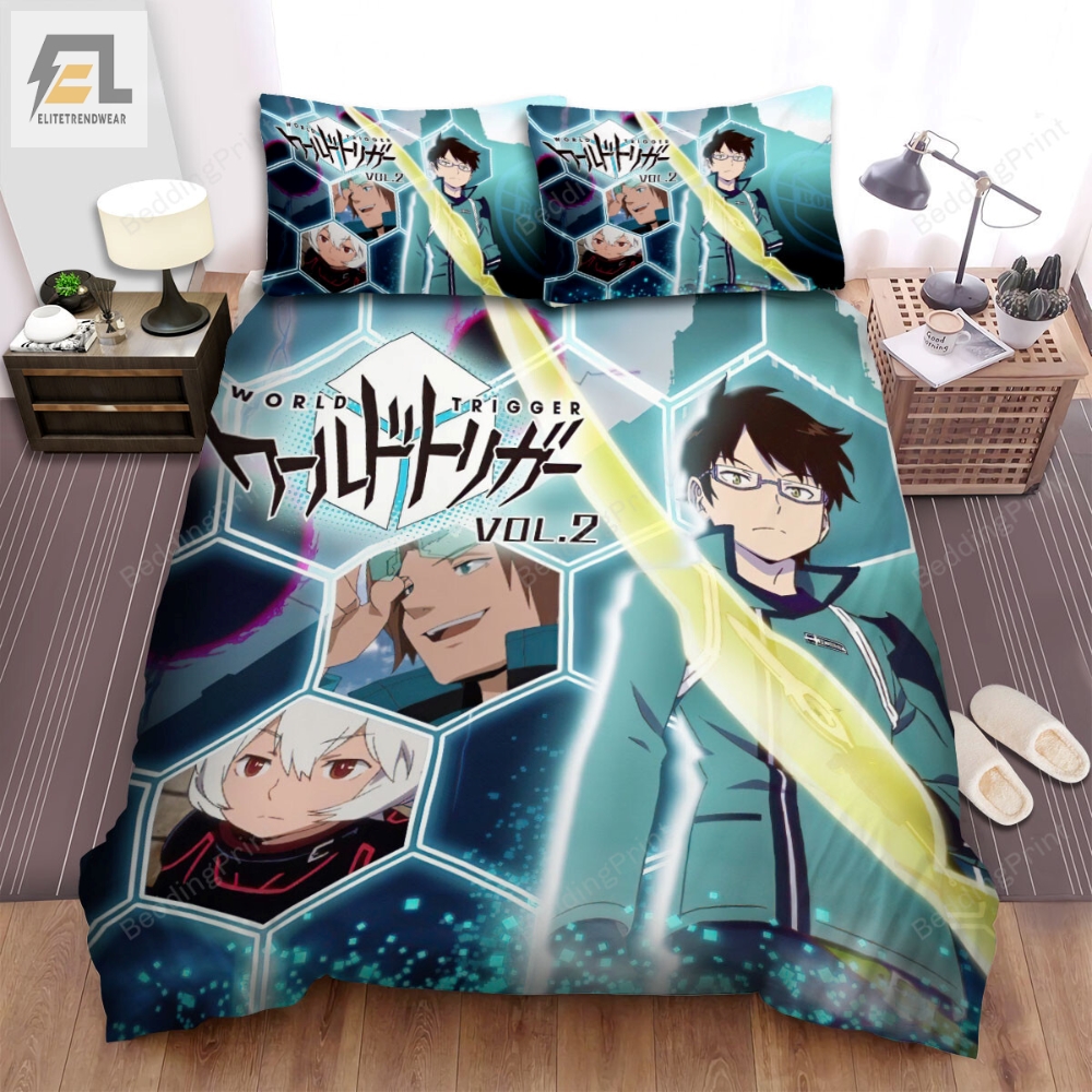 World Trigger Anime Series Volume 2 Artwork Bed Sheets Spread Duvet Cover Bedding Sets 