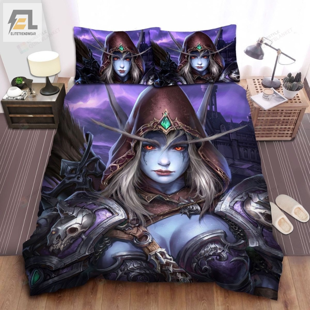 World Of Warcraft Skulls Armor Bed Sheets Duvet Cover Bedding Sets 