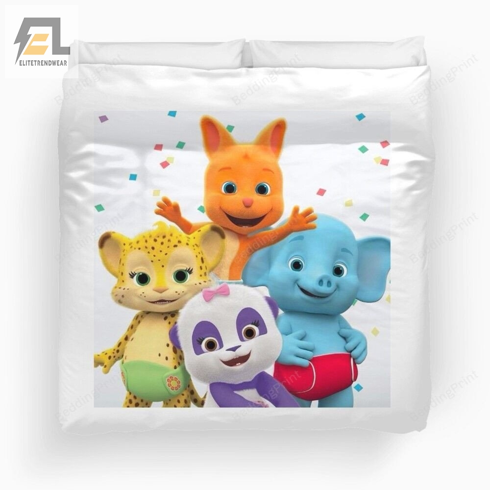 Word Party Kids Tv Show Customize Duvet Cover Bedding Set 