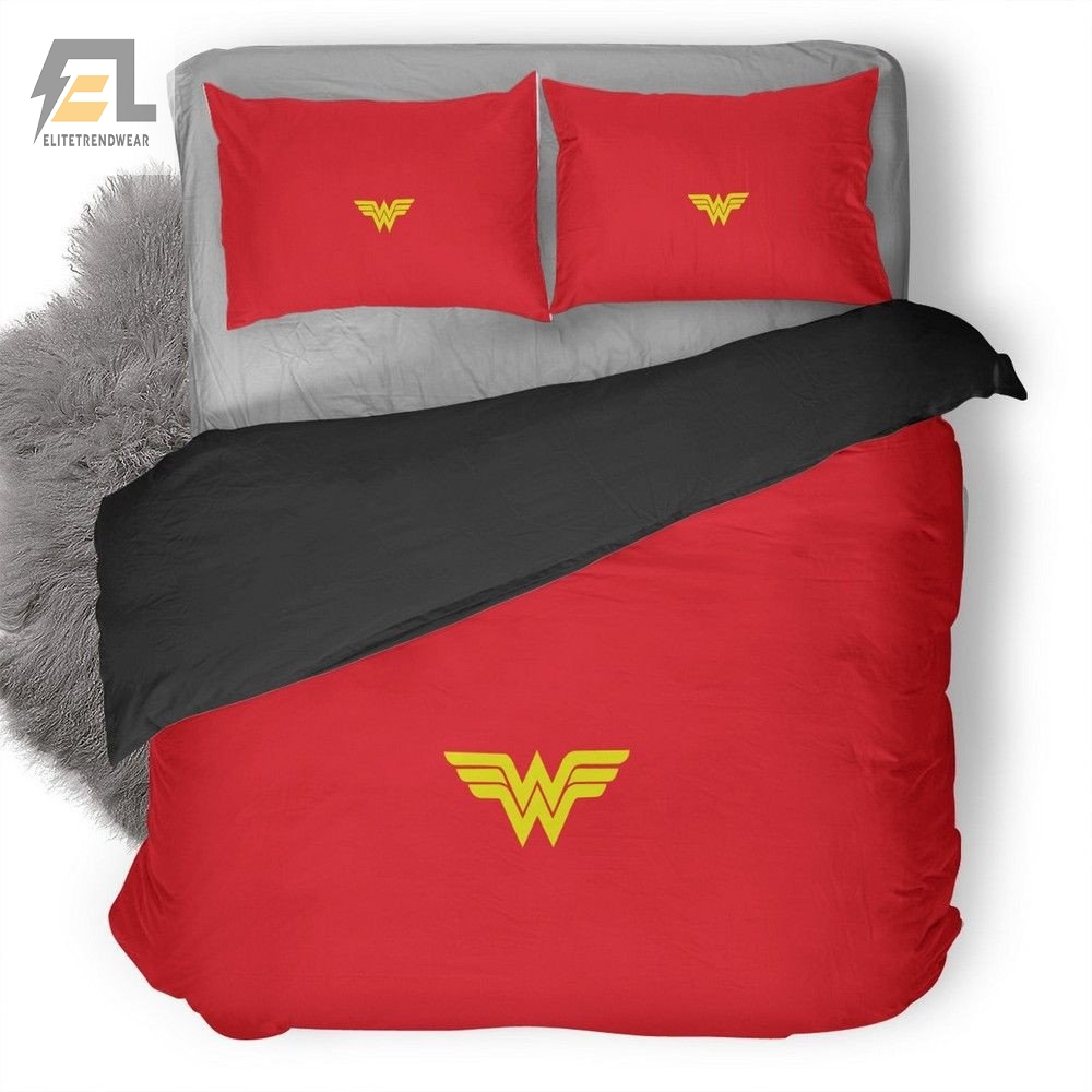 Wonder Woman Logo Hd Bedding Set  Duvet Cover And Pillowcase 