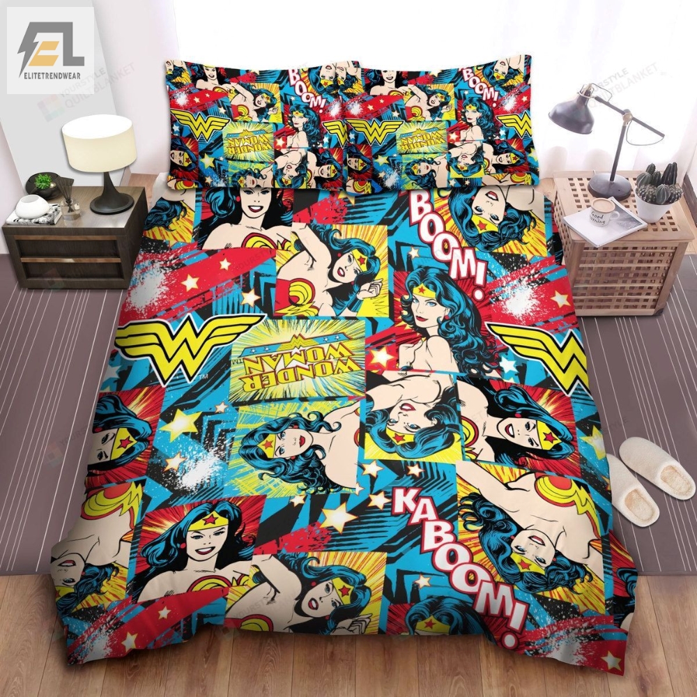 Wonder Woman Heroine Of Dc Cartoon Of Wonder Woman Bed Sheets Duvet Cover Bedding Sets 