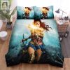 Wonder Woman Heroine Of Dc Diana Princess Running Bed Sheets Duvet Cover Bedding Sets elitetrendwear 1