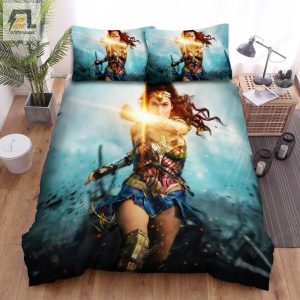 Wonder Woman Heroine Of Dc Diana Princess Running Bed Sheets Duvet Cover Bedding Sets elitetrendwear 1 1