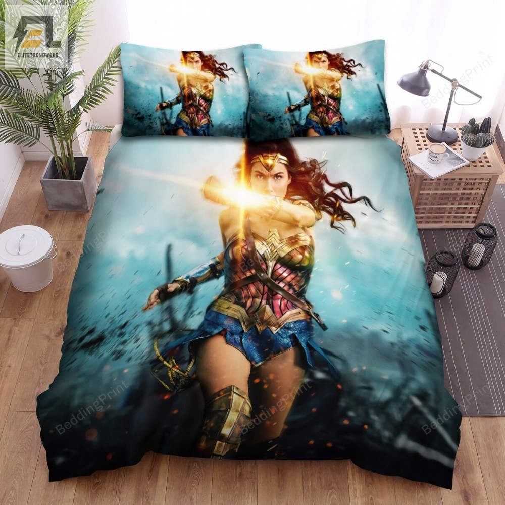 Wonder Woman Heroine Of Dc Diana Princess Running Bed Sheets Duvet Cover Bedding Sets 