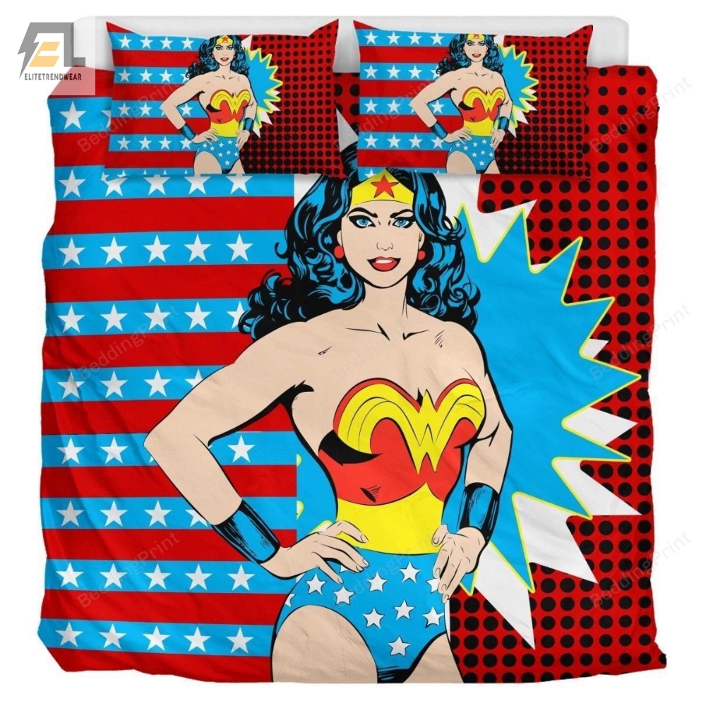 Wonder Woman Bedding Set Duvet Cover  Pillow Cases 