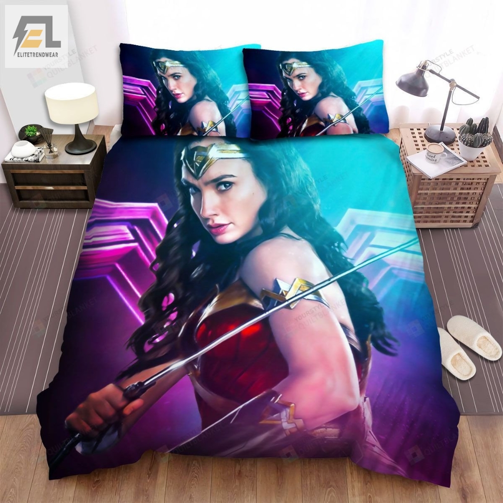 Wonder Woman 1984 Movie Sword Poster Bed Sheets Spread Comforter Duvet Cover Bedding Sets 