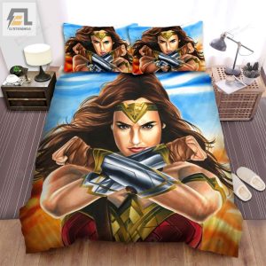 Wonder Woman 1984 Movie Painting Photo Bed Sheets Spread Comforter Duvet Cover Bedding Sets elitetrendwear 1 1