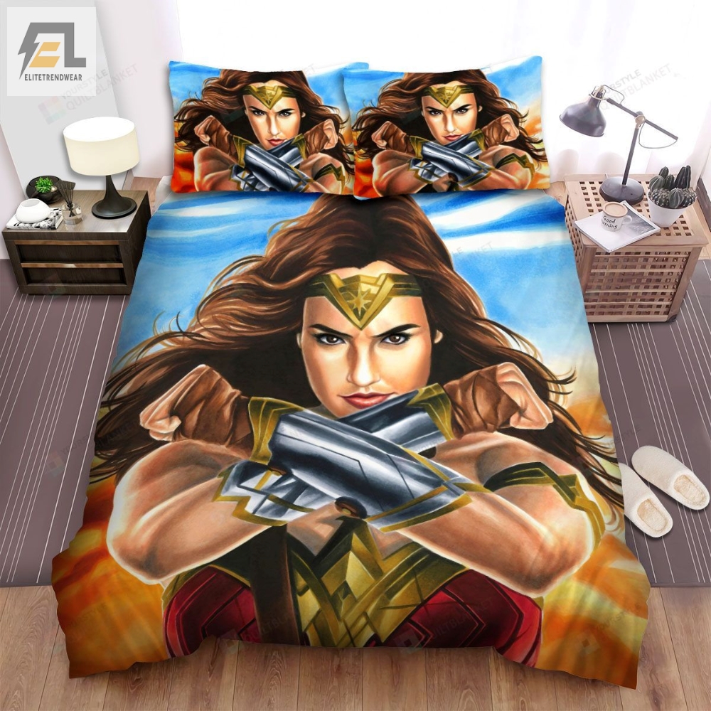 Wonder Woman 1984 Movie Painting Photo Bed Sheets Spread Comforter Duvet Cover Bedding Sets 