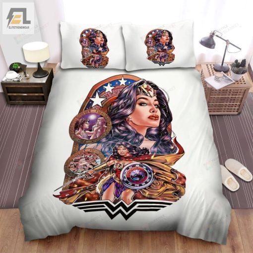 Wonder Woman 1984 Movie Digital Art Ii Photo Bed Sheets Spread Comforter Duvet Cover Bedding Sets elitetrendwear 1