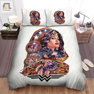 Wonder Woman 1984 Movie Digital Art Ii Photo Bed Sheets Spread Comforter Duvet Cover Bedding Sets elitetrendwear 1 1