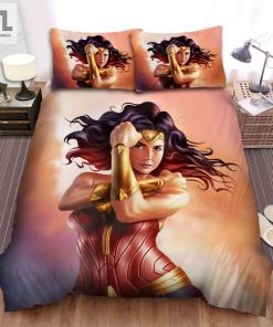 Wonder Woman 1984 Movie Drawing Art Photo Bed Sheets Spread Comforter Duvet Cover Bedding Sets elitetrendwear 1 1