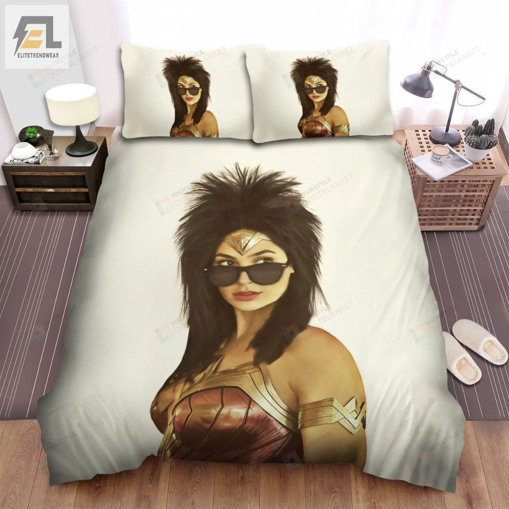 Wonder Woman 1984 Movie Cool Hair Poster Bed Sheets Spread Comforter Duvet Cover Bedding Sets 
