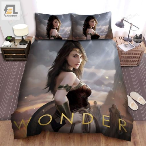 Wonder Woman 1984 Movie Cloud Background Poster Bed Sheets Spread Comforter Duvet Cover Bedding Sets elitetrendwear 1 1