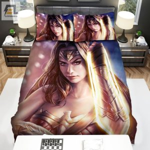 Wonder Woman 1984 Movie Beautyful Girl Photo Bed Sheets Spread Comforter Duvet Cover Bedding Sets elitetrendwear 1 1