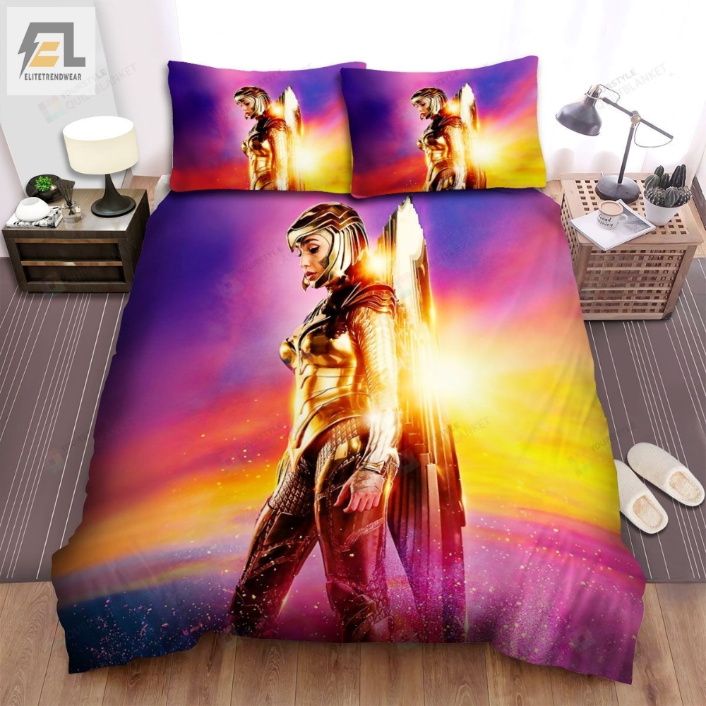 Wonder Woman 1984 Movie Armor Set Photo Bed Sheets Spread Comforter Duvet Cover Bedding Sets 