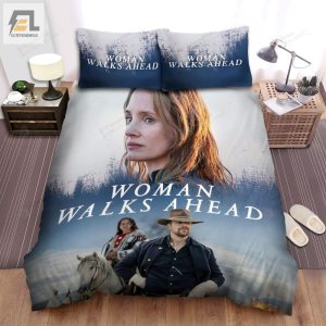 Woman Walks Ahead 2017 Movie Poster Bed Sheets Spread Comforter Duvet Cover Bedding Sets elitetrendwear 1 1