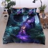 Wolf With Galaxy Fur In The Forest Duvet Cover Bedding Sets Perfect Gifts For Wolf Lover Gifts For Birthday Christmas Thanksgiving elitetrendwear 1