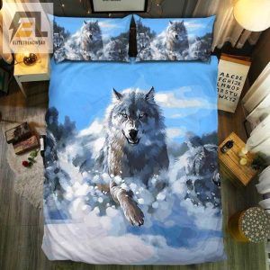 Wolf Snow Bed Sheets Spread Duvet Cover Bedding Sets elitetrendwear 1 1