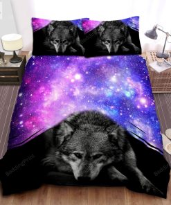 Wolf Galaxy Bedding Set Duvet Cover Pillow Cases elitetrendwear 1 1