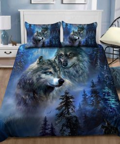 Wolf In The Forest Bed Sheets Spread Duvet Cover Bedding Sets elitetrendwear 1 1