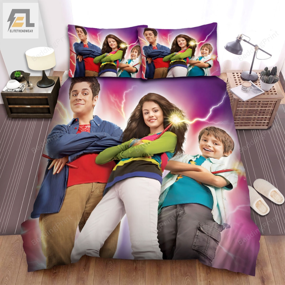 Wizards Of Waverly Place Movie Poster 3 Bed Sheets Duvet Cover Bedding Sets 