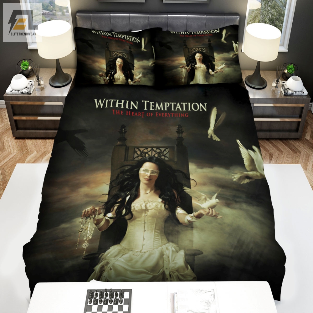 Within Temptation Music Band The Heart Of Everything Album Cover Bed Sheets Spread Comforter Duvet Cover Bedding Sets 