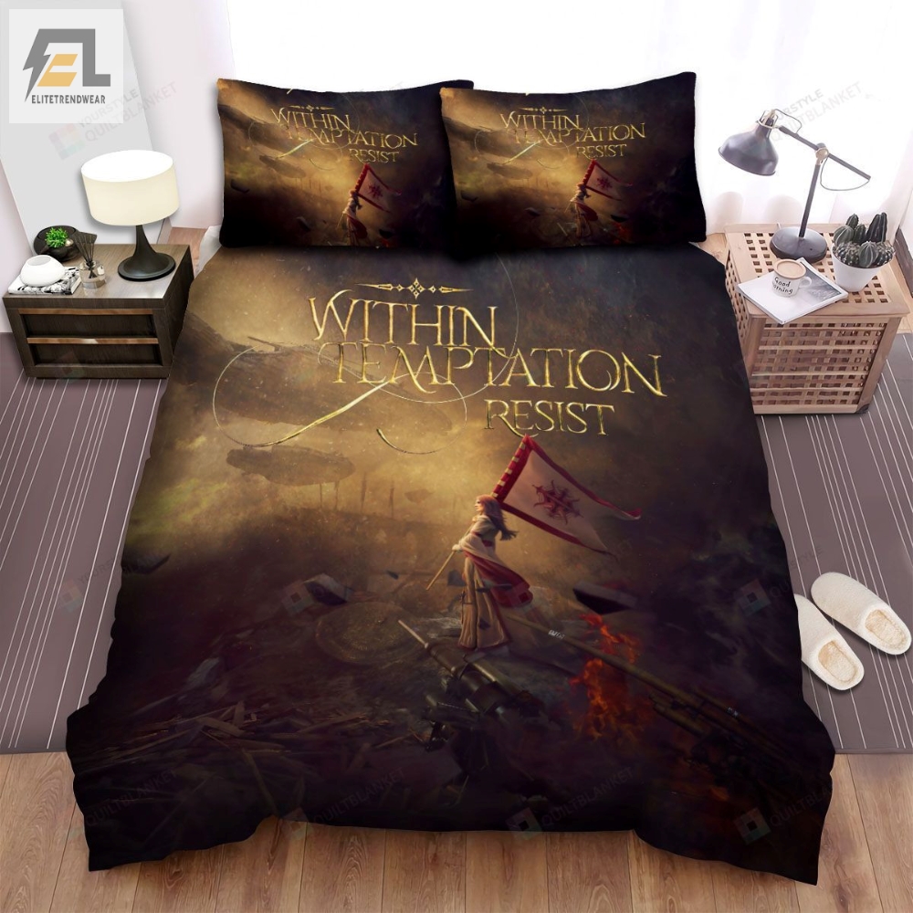 Within Temptation Music Band Resist Album Cover Artwork Bed Sheets Spread Comforter Duvet Cover Bedding Sets 