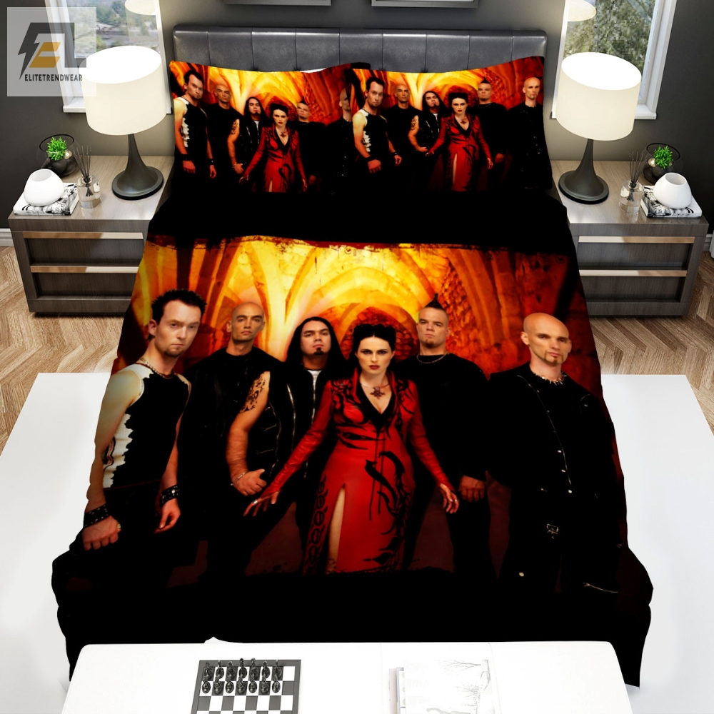 Within Temptation Music Band Red And Black Bed Sheets Spread Comforter Duvet Cover Bedding Sets 