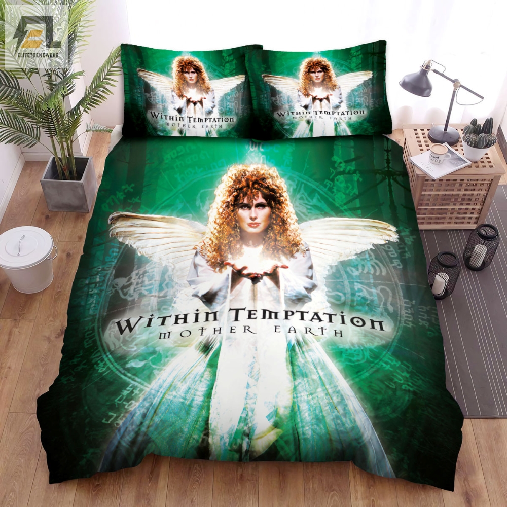 Within Temptation Music Band Mother Earth Album Cover Bed Sheets Spread Comforter Duvet Cover Bedding Sets 