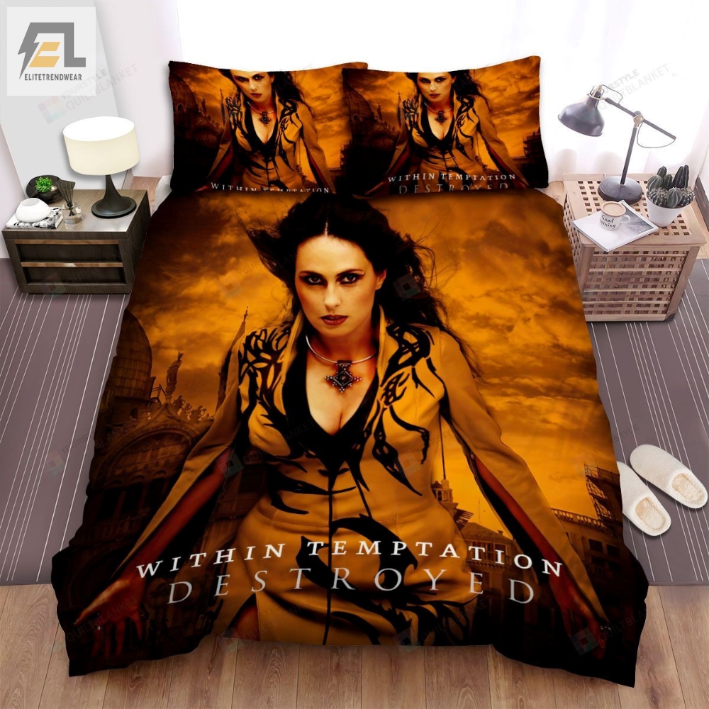 Within Temptation Music Band Destroyed Bed Sheets Spread Comforter Duvet Cover Bedding Sets 