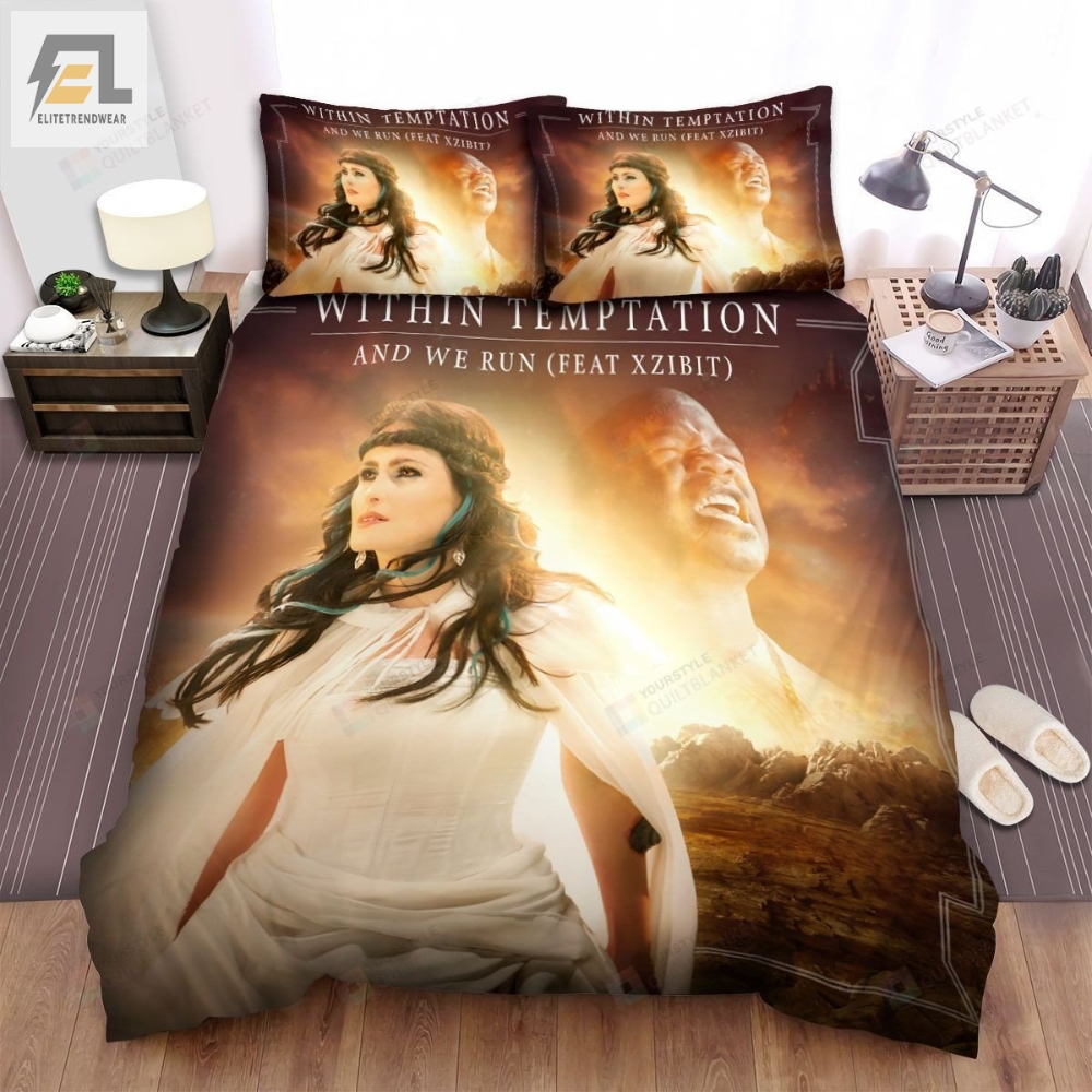 Within Temptation Music Band And We Run Bed Sheets Spread Comforter Duvet Cover Bedding Sets 