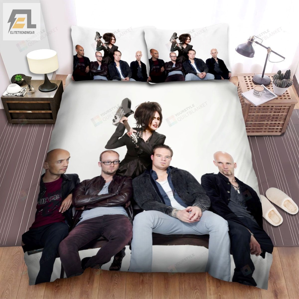 Within Temptation Music Band Black And White Bed Sheets Spread Comforter Duvet Cover Bedding Sets 