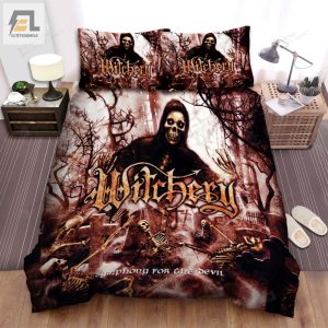 Witchery Band Symphony For The Evil Album Cover Bed Sheets Spread Comforter Duvet Cover Bedding Sets elitetrendwear 1 1