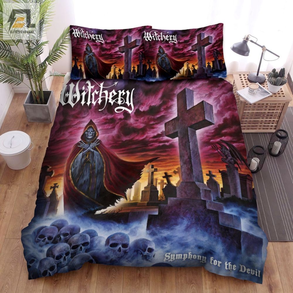 Witchery Band Symphony For The Devil Reissue 2020 Album Cover Bed Sheets Spread Comforter Duvet Cover Bedding Sets 