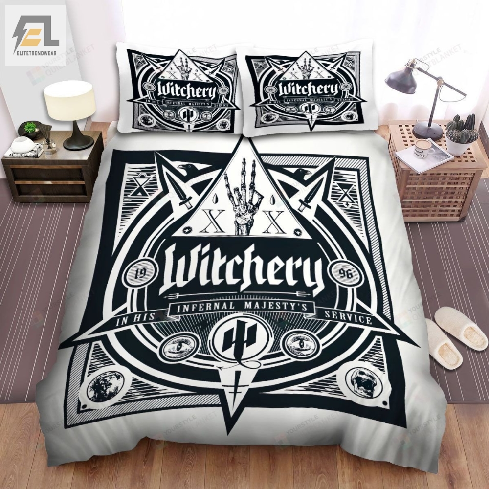 Witchery Band In His Infernal Majestyâs Service Album Cover Bed Sheets Spread Comforter Duvet Cover Bedding Sets 