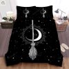 Witch Broom And Moon Black White Bed Sheets Duvet Cover Bedding Sets elitetrendwear 1