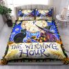 Witch And Black Cat Halloween The Witching Hour Bed Sheets Duvet Cover Bedding Sets elitetrendwear 1