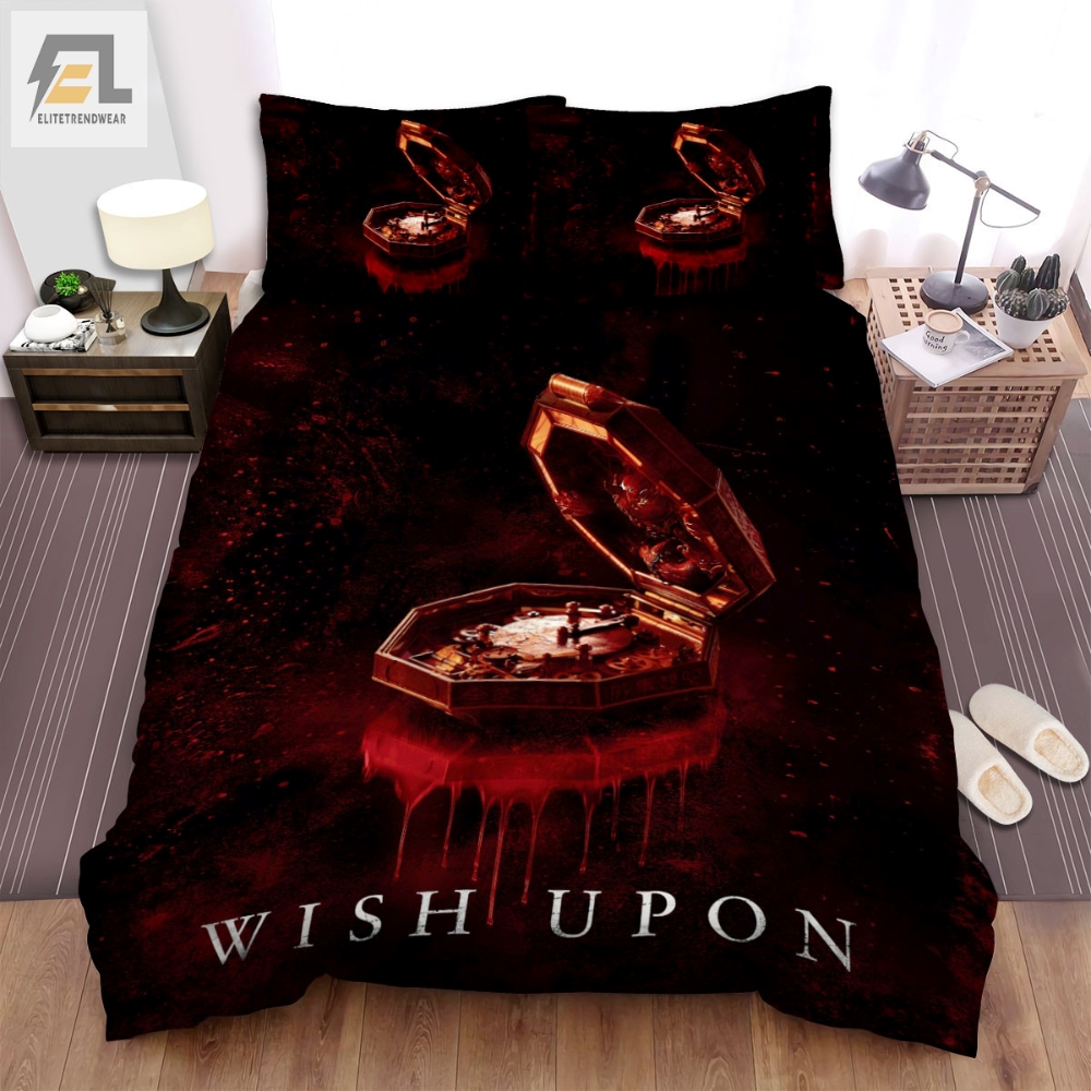 Wish Upon 2017 Movie Open Wish Box Poster Bed Sheets Spread Comforter Duvet Cover Bedding Sets 