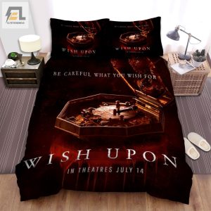 Wish Upon 2017 Movie Be Careful What You Wish For Bed Sheets Spread Comforter Duvet Cover Bedding Sets elitetrendwear 1 1