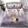 Wire Fox Terrier And Lavender Bed Sheets Duvet Cover Bedding Sets elitetrendwear 1