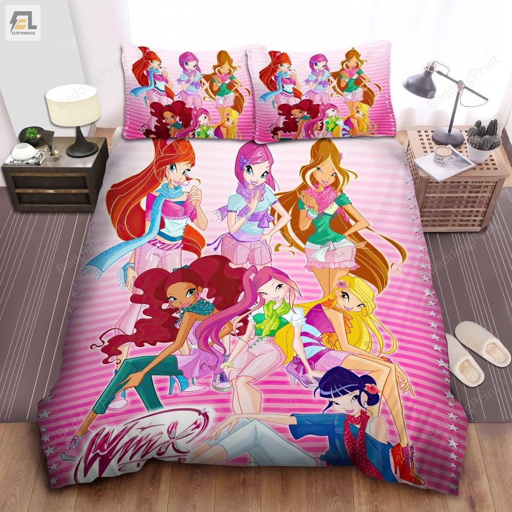 Winx Club 7 Girls Bed Sheets Duvet Cover Bedding Sets 