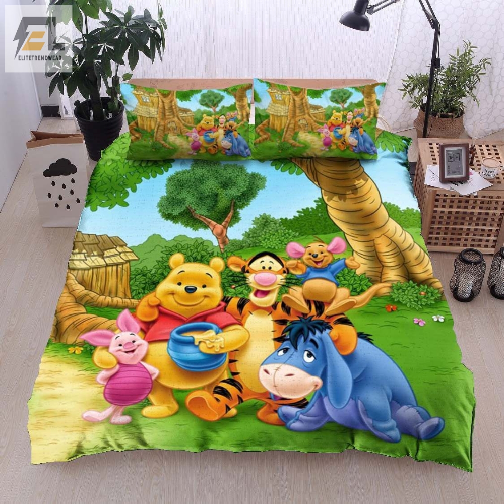 Winnie The Pooh Bedding Sets Duvet Cover Pillow Cases 